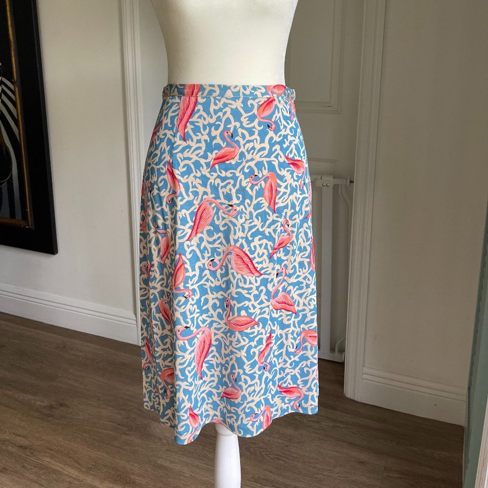 Diane Von Furstenberg Flamingo Skirt - Vintage Rare!